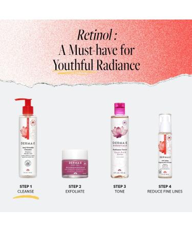 Discover DERMA E Anti-Wrinkle Cleanser with Retinol 6.0 oz - Elevate Your Style Instantly! - Buy Online on GoSupps.com