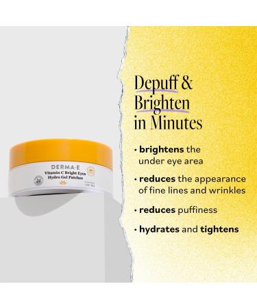 DERMA E Vitamin C Bright Eyes Hydro Gel Patches 3.0 oz - Discover Premium Quality Shop now! - Buy Online on GoSupps.com