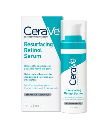 CeraVe Resurfacing Retinol Facial Serum for Acne Prone Skin 1.0 oz
