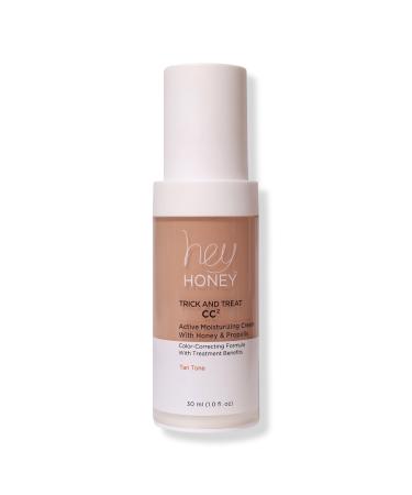 Hey Honey Trick and Treat CC² Active Propolis Color Correcting Cream With Broad Spectrum SPF 45 Tan 1.0 oz