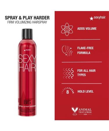 Discover Sexy Hair Big Sexy Hair Spray & Play Harder Firm Volumizing Hairspray 10.0 oz - Elevate Your Style Instantly! - Buy Online on GoSupps.com