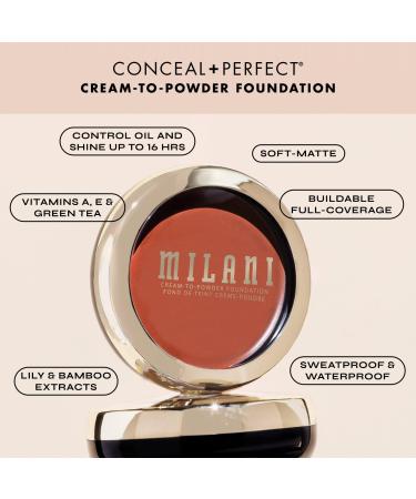 Milani Conceal + Perfect Smooth Finish Cream-To-Powder Foundation Creamy Natural 0.28 oz - Transform Your Style with the Best Innovation Today! - Buy Online on GoSupps.com