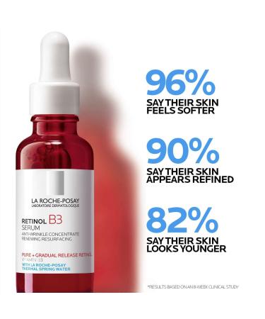 Discover La Roche-Posay Retinol B3 Face Serum for Fine Lines & Wrinkles 1.0 oz - Elevate Your Style Instantly! - Buy Online on GoSupps.com