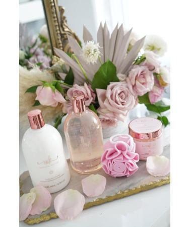 Discover MANNA KADAR BEAUTY Pretty in Pink Champagne Scented 4 Piece Bath Set - Elevate Your Style Instantly! - Buy Online on GoSupps.com