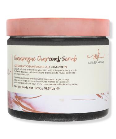 MANNA KADAR BEAUTY Champagne Scented Charcoal Exfoliating Body Scrub 18.3 oz