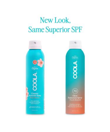 COOLA Peach Blossom Classic Body Organic Sunscreen Spray SPF 70 6.0 oz - Discover Premium Quality Shop now! - Buy Online on GoSupps.com
