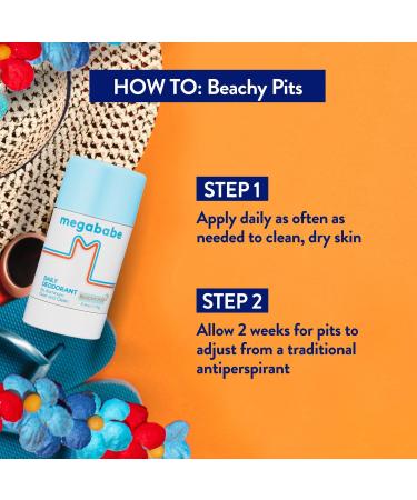 megababe Beachy Pits Daily Deodorant 2.6 oz - Transform Your Style with the Best Innovation Today! - Buy Online on GoSupps.com