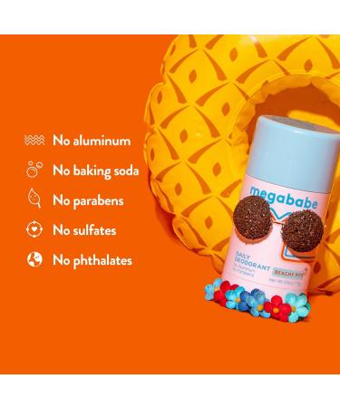 megababe Beachy Pits Daily Deodorant 2.6 oz - Transform Your Style with the Best Innovation Today! - Buy Online on GoSupps.com