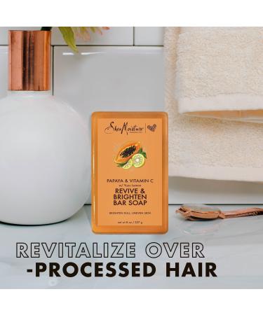 SheaMoisture Papaya & Vitamin C Revive & Brighten Bar Soap 8.0 oz - Transform Your Style with the Best Innovation Today! - Buy Online on GoSupps.com
