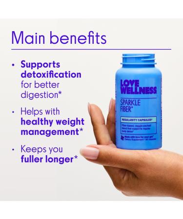 Love Wellness Sparkle Fiber: Regularity Capsules 90 ct - Discover Premium Quality Shop now! - Buy Online on GoSupps.com