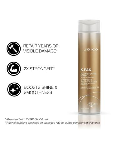 Joico K-PAK Reconstructing Shampoo to Repair Damaged Hair 10.1 oz - Transform Your Style with the Best Innovation Today! - Buy Online on GoSupps.com