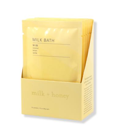 Milk + Honey Coconut, Lemon & Vanilla Milk Bath No.05 Set 6 ct