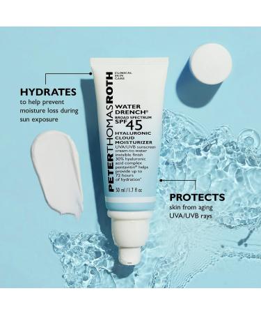 Discover Peter Thomas Roth Water Drench Broad Spectrum SPF 45 Hyaluronic Cloud Moisturizer 1.7 oz - Elevate Your Style Instantly! - Buy Online on GoSupps.com