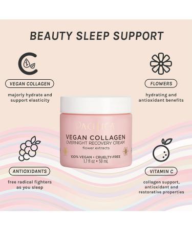 Pacifica Vegan Collagen Overnight Recovery Cream 1.7 oz - Transform Your Style with the Best Innovation Today! - Buy Online on GoSupps.com