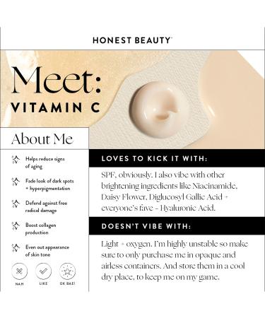 Honest Beauty Vitamin C Radiance Serum 1.0 oz - Discover Premium Quality Shop now! - Buy Online on GoSupps.com