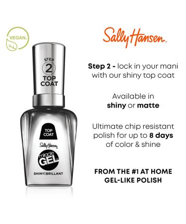 Discover Sally Hansen Miracle Gel Nail Polish Shiny Top Coat 0.5 oz - Elevate Your Style Instantly! - Buy Online on GoSupps.com