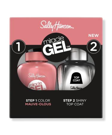 Sally Hansen Miracle Gel Nail Polish Duo Pack Mauve-Olous pink