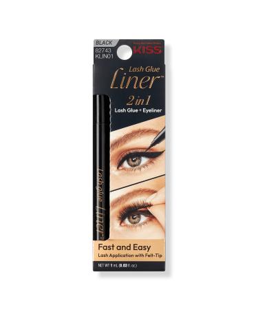 Kiss Felt Tip Glue Liner Lash Adhesive Black