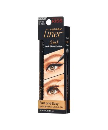 Discover Kiss Felt Tip Glue Liner Lash Adhesive Black - Elevate Your Style Instantly! - Buy Online on GoSupps.com
