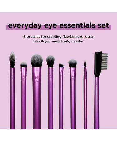 Real Techniques Everyday Eye Essentials Makeup Brush Set 8 ct - Transform Your Style with the Best Innovation Today! - Buy Online on GoSupps.com