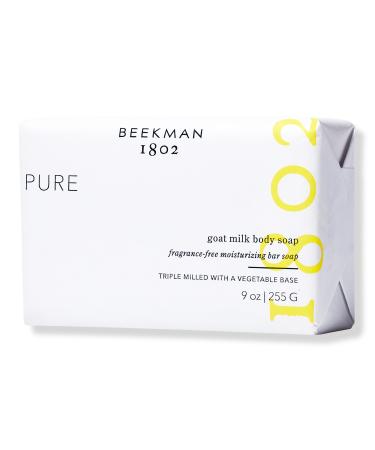 Beekman 1802 Pure Goat Milk Body Soap Fragrance-Free Moisturizing Bar Soap 9.0 oz