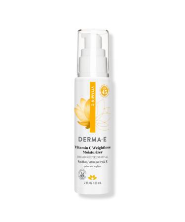 DERMA E Vitamin C Broad Spectrum SPF 45 Weightless Moisturizer 2.0 oz