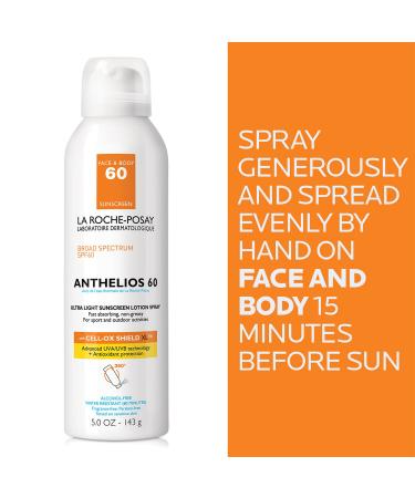 Discover La Roche-Posay Anthelios Ultra Light Sunscreen Lotion Spray SPF 60 5.0 oz - Elevate Your Style Instantly! - Buy Online on GoSupps.com