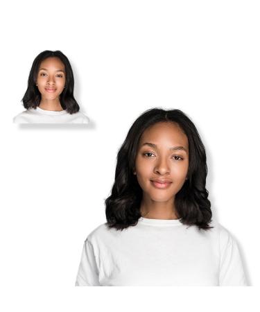 Locks & Mane 12'' Clip-In Human Hair Extension Espresso