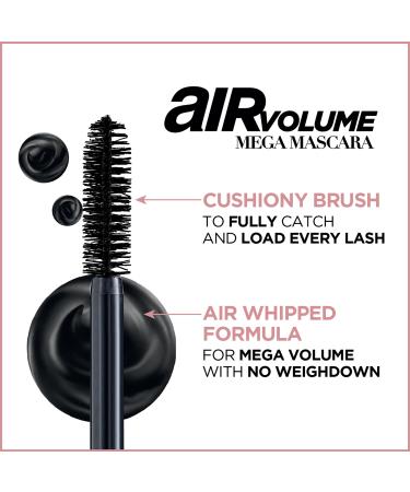 L'OrÃ©al Air Volume Mega Washable Mascara Blackest Black 0.28 oz - Discover Premium Quality Shop now! - Buy Online on GoSupps.com
