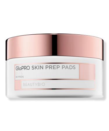 BeautyBio GloPRO Skin Prep Pads Clarifying Skin Cleansing Wipes with Peptides 30 ct