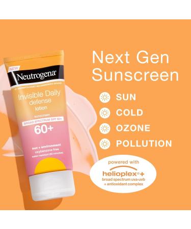 Discover Neutrogena Invisible Daily Defense Lotion SPF 60+ 3.0 oz - Elevate Your Style Instantly! - Buy Online on GoSupps.com