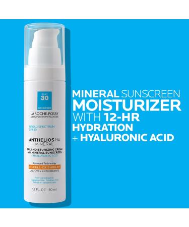 La Roche-Posay Anthelios Mineral SPF 30 Face Moisturizer with Hyaluronic Acid 1.7 oz - Discover Premium Quality Shop now! - Buy Online on GoSupps.com