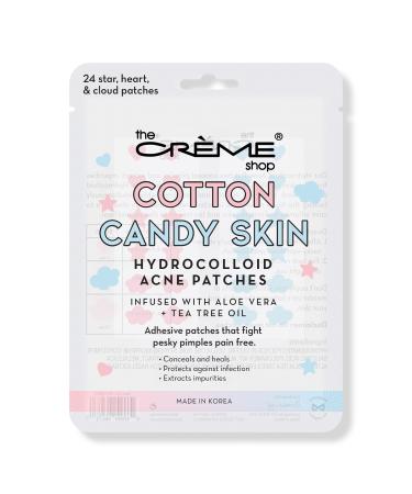 The Crème Shop Cotton Candy Skin Hydrocolloid Acne Patches 24 ct