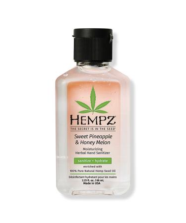Hempz Travel Size Sweet Pineapple & Honey Melon Moisturizing Hand Sanitizer 2.25 oz