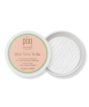 Pixi Glow Tonic To-Go 5% Glycolic Acid Exfoliating Toner Pads 60 ct
