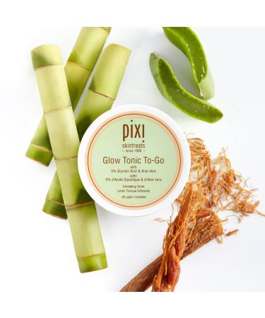 Discover Pixi Glow Tonic To-Go 5% Glycolic Acid Exfoliating Toner Pads 60 ct - Elevate Your Style Instantly! - Buy Online on GoSupps.com