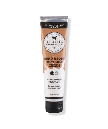 Dionis Creamy Coconut Oats Goat Milk Hand & Body Cream 3.3 oz