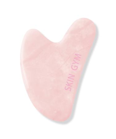 Skin Gym Rose Quartz Crystal Sculpty Heart Gua Sha Tool