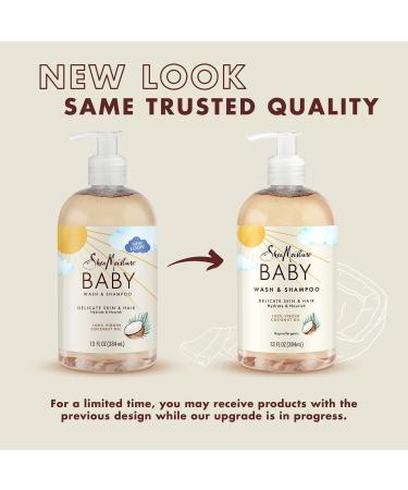 SheaMoisture 100% Virgin Coconut Oil Baby Wash and Shampoo 13.0 oz - Transform Your Style with the Best Innovation Today! - Buy Online on GoSupps.com