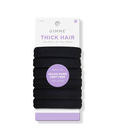 GIMME beauty Thick Hair Black Bands 6 ct