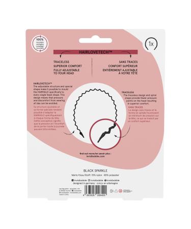 Invisibobble HAIRHALO Adjustable Headband - True Dark Sparkle 1 ct - Transform Your Style with the Best Innovation Today! - Buy Online on GoSupps.com
