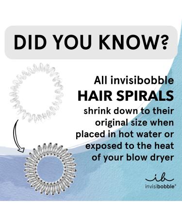 Invisibobble POWER Spiral Hair Tie Value Pack - Crystal Clear 5 ct - Transform Your Style with the Best Innovation Today! - Buy Online on GoSupps.com