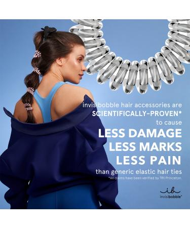 Invisibobble POWER Spiral Hair Tie Value Pack - Crystal Clear 5 ct - Transform Your Style with the Best Innovation Today! - Buy Online on GoSupps.com