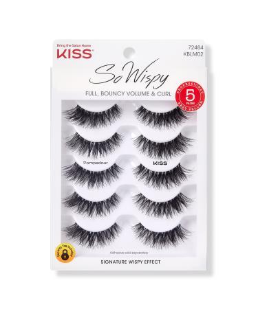 Kiss So Wispy Lash Multipack, Pompadour 5 pair