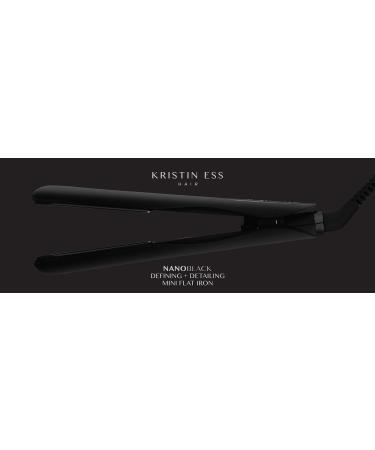 KRISTIN ESS HAIR NANOBLACK Dual Voltage Travel Mini Flat Iron Hair Straightener 3/4" Black - Discover Premium Quality Shop now! - Buy Online on GoSupps.com