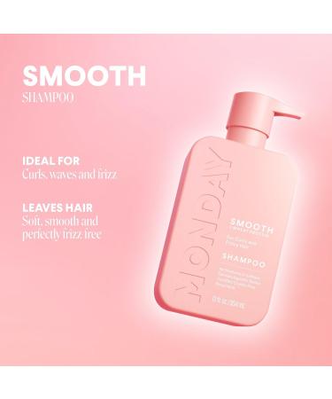 MONDAY Haircare SMOOTH Shampoo 12.0 oz - Transform Your Style with the Best Innovation Today! - Buy Online on GoSupps.com