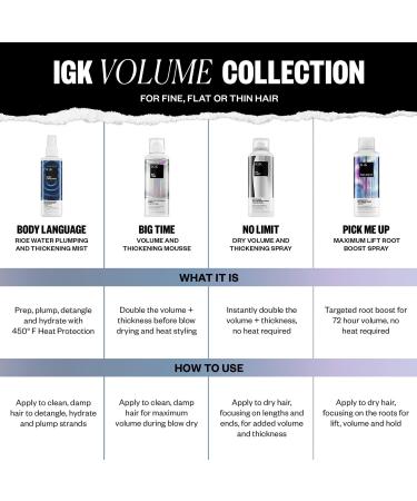 Discover IGK Big Time Volume and Thickening Mousse 6.2 oz - Elevate Your Style Instantly! - Buy Online on GoSupps.com
