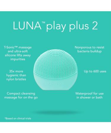 Discover FOREO LUNA Play Plus 2 Facial Cleansing Massager Minty Cool - Elevate Your Style Instantly! - Buy Online on GoSupps.com