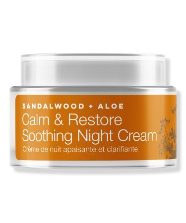 Urban Veda Calm & Restore Sandalwood + Aloe Vera Soothing Night Cream 1.6 oz