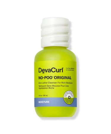 DevaCurl Travel Size NO-POO ORIGINAL Zero Lather Cleanser For Rich Moisture 3.0 oz